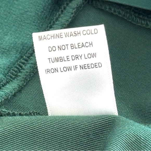 JLUXLABEL Size Medium Noir Ultra High Waist Skinny Emerald Green Velvet Pants - Picture 11 of 11